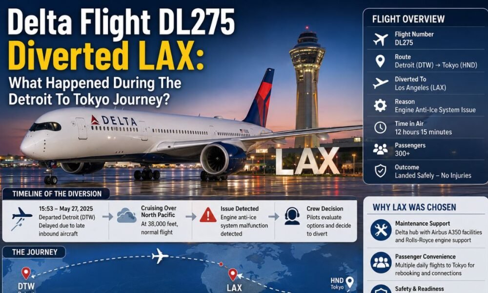 delta flight dl275 diverted lax