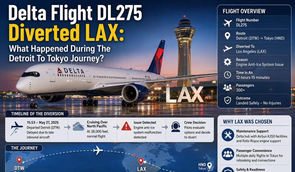 delta flight dl275 diverted lax